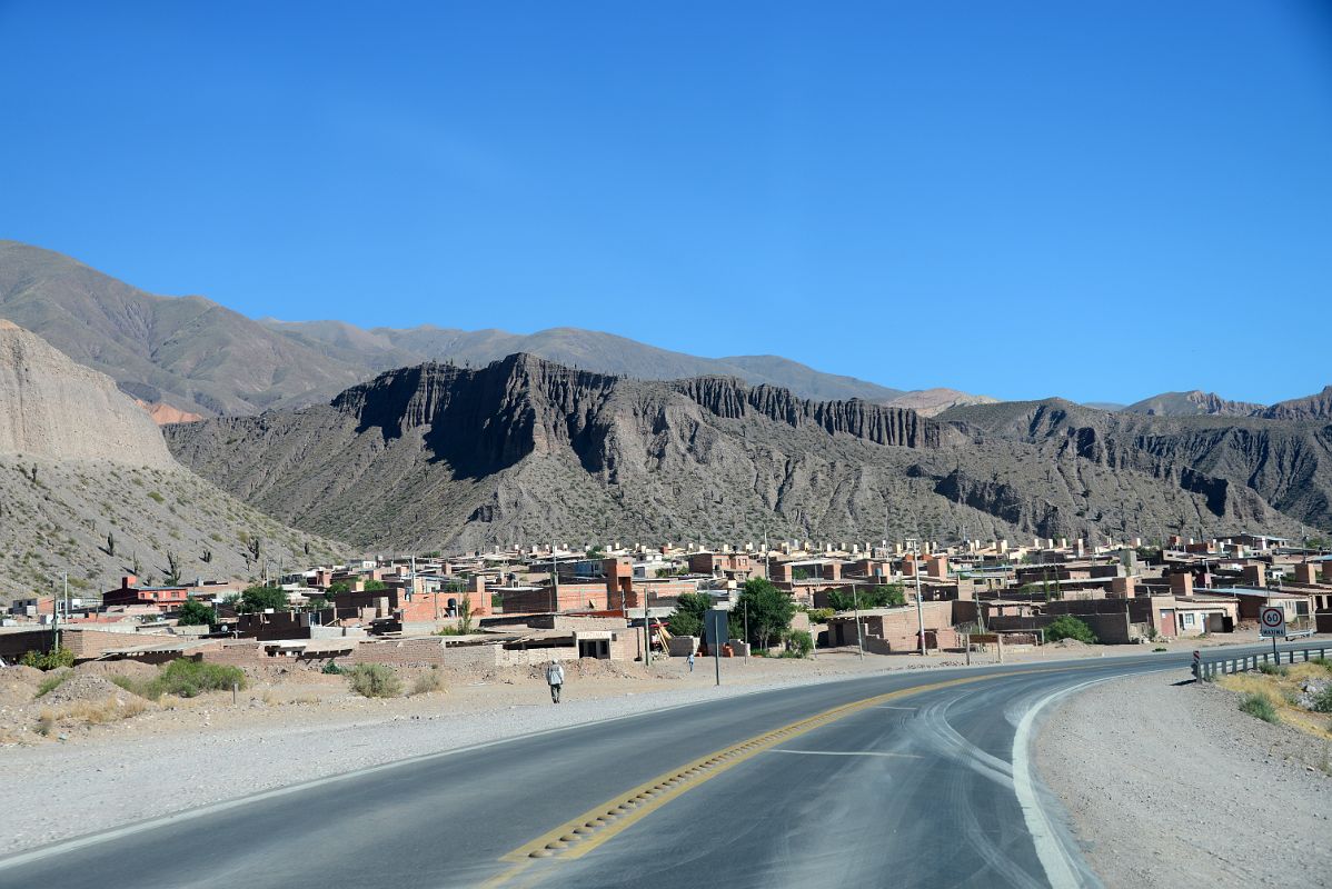 07 Driving By Tilcara Old Town On Highway 9 From Purmamarca To Tilcara In Quebrada De Humahuaca